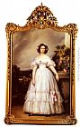 A Full-Length Portrait Of H.R.H Princess Marie-Clementine Of Orleans by Franz Xavier Winterhalter